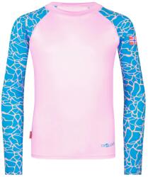 Trollkids Детска плажна тениска от ликра Trollkids Girl's Haukland Shirt Lycra - Dynamic Blue / Candy Pink - размер 92 (EU) (750-1976-0411)