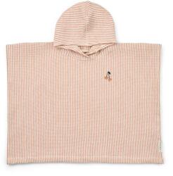 LIEWOOD Детско пончо за сърф LIEWOOD Kid's Paco Poncho Embroidery Surf poncho - Y/D Stripe Tuscany Rose / Creme de la Creme - размер 122-128 (750-2491-0314)
