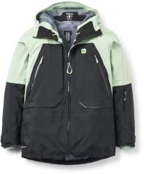 Rab Дамско водоустойчиво яке Rab Women's Khroma Converge Jacket Waterproof jacket - Fig Green / Black - размер 36 (EU) (102-4233-0211)