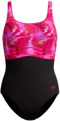 Speedo Дамски бански костюм Speedo Women's Print Contour Eclipse One Piece Swimsuit - Anthracite/Ruby - размер 38 (EU) (150-6095-0112)