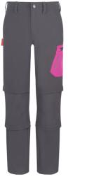 Trollkids Детски панталон със свалящи крачоли Trollkids Kid's Preikestolen Double Zip-Off Pants Zip-off trousers - Graphite / Fresh Berry - размер 104 (EU) (701-2961-0612)