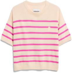 ARMEDANGELS Дамски пуловер ARMEDANGELS Women's Stripe Linen Blend Sweater Jumper - Undyed / Washed Berry (117-3694-0414)