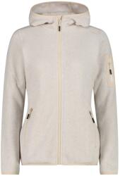 CMP Дамско поларено яке CMP Women's Jacket Fix Hood Jacquard Knitted 3H19826 Fleece jacket - Vaniglia / Bianco / Cream / Off White - размер 38 (EU) (105-4940-3513)