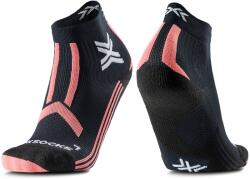 X-Socks Дамски чорапи за бягане X-socks Women's Trailrun Discover Ankle Running socks - X Black / Dusty Rose - размер 35/36 (EU) (207-0466-0111)