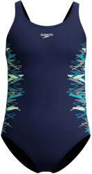 Speedo Детски бански костюм Speedo Kid's Placmement Muscleback Swimsuit - Peacoat / Pale Clover - размер 140 (EU) (750-1573-0513)