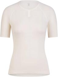 Rapha Дамско горнище Rapha Women's Merino Base Layer Short Sleeve Merino base layer - Cream / White - размер XL (115-2688-0216)