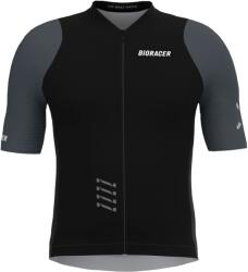 Bioracer Детска фланелка с къс ръкав за колоездене Bioracer Kid's Icon Jersey Cycling jersey - Black / Anthracite - размер 128 (EU) (756-0250-0111)