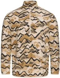 Jack Wolfskin Мъжки поларен пуловер Jack Wolfskin Paw Era 100 Print Halfzip Fleece jumper - Mountain Paw Oyster - размер 3XL (005-7009-0316)
