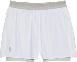 On Дамски шорти за бягане On Women's 3 Performance 2/1 Shorts Running shorts - White / Glacier (112-3419-0613)