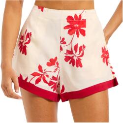 Seafolly Дамски къси панталони Seafolly Mayflower Tailored Short Shorts - Ecru / Cosmo (112-4376-0214)