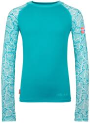 Trollkids Детска плажна тениска от ликра Trollkids Girl's Haukland Shirt Lycra - Dark Turquoise / Lagoon Blue - размер 110 (EU) (750-1976-0114)