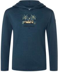 super. natural Детски вълнен пуловер super. natural Kid's Tropicar Light Hoodie - Blueberry / Various - размер 140 (EU) (704-5805-0115)