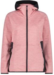 CMP Дамско поларено яке Cmp Women's Jacket Fix Hood Fleece jacket - Pink Melange - размер 42 (EU) (105-6202-0415)