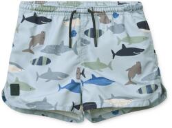 LIEWOOD Детски бордшорт LIEWOOD Kid's Aiden Printed Board Shorts Boardshorts - Shark / Dove Blue - размер 128 (EU) (750-2479-0215)