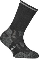 Alpacasocks&Co Детски туристически чорапи Alpacasocks&co Merino Outdoor Kids Walking socks - Black / Grey Trim Trim - размер 23-26 (EU) (201-7550-0411)