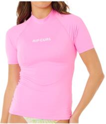 Rip Curl Дамска плажна тениска от ликра Rip Curl Women's Molokai S/S Solid UPF Rashguard Lycra - Super Pink (150-5973-0215)