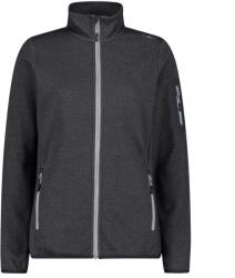 CMP Дамско поларено яке CMP Women's Jacket Jacquard Knitted Fleece jacket - Nero / Cemento - размер 50 (EU) (105-7196-0519)
