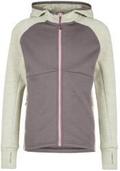 Stoic Детско вълнено яке Stoic Kid's MerinoFleece240 StorforsSt. Zip Hoody Merino hoodie - Stone Grey Melange / Dark Purple - размер 164 (EU) (703-6423-0516)