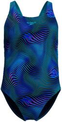 Speedo Детски бански костюм Speedo Kid's Print Leaderback One Piece Swimsuit - Deep Sapphire/Mayan Blue - размер 128 (EU) (750-2738-0112)