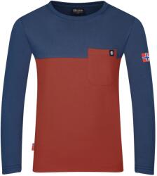 Trollkids Детска блуза с дълъг ръкав Trollkids Kid's Bergen Longsleeve Longsleeve - Red Clay / Summernight Blue - размер 140 (EU) (704-2207-1117)