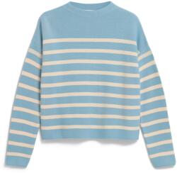ARMEDANGELS Дамски пуловер ARMEDANGELS Women's Merinaa Stripes Knit Sweater Jumper - Blue Glow / Oatmilk (117-3693-0114)