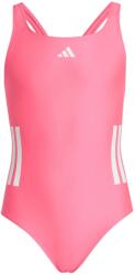 Adidas Детски бански костюм adidas Kid's 3 Stripes Bold Swimsuit - Lucid Pink / White - размер 116 (EU) (750-1881-0413)