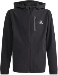 Adidas Детско яке за тренировка Adidas Kid's Hooded Tech Woven Jacke Training jacket - Black / Grey Four - размер 140 (EU) (704-6097-0112)
