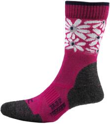 P. A. C P. A. C. Дамски туристически чорапи P. A. C. Women's TR 3.2 Trekking Merino Light Walking socks - Berry / Flora - размер 35-37 (EU) (201-7290-0611)