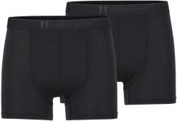 Heber Peak Мъжко мериносово термобельо Heber Peak MerinoMix165 PineconeHe. Boxer 2-Pack Merino base layer - Black / Black (015-2303-0113)