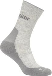 Icebreaker Дамски туристически чорапи Icebreaker Women's Merino Hike+ Light Crew Walking socks - Blizzard Heather / Alloy - размер 38-40 (EU) (201-9235-0512)