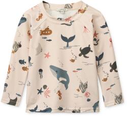 LIEWOOD Детска ликра LIEWOOD Kid's Noah Printed Longsleeve Swim Tee Lycra - Sea Creature / Sandy - размер 128 (EU) (750-2489-0217)