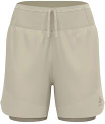 Odlo Дамски шорти за бягане Odlo Women's X-Alp Trail 5'' 2-In-1 Short Running shorts - Agate Gray / Vetiver (112-3620-0114)