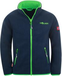 TROLLKIDS Детско поларено яке Trollkids Kids Oppdal Jacket XT Fleece jacket - Navy / Bright Green - размер 98 (EU) (703-2397-0712)