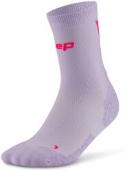 CEP Дамски чорапи за бягане CEP Women's Pro Run Ultralight Socks Mid Cut Running socks - Lilac / Pink - размер III (201-9128-0412)