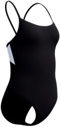 Speedo Дамски бански костюм Speedo Women's Solid Racerback 1 Piece Swimsuit - Anthracite / White (150-4568-0414)