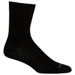 Icebreaker Дамски спортни чорапи Icebreaker Women's Lifestyle Fine Gauge Crew Sports socks - Black / Gritsone Heather - размер L/XL (201-3332-0112)