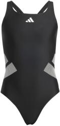 Adidas Детски бански костюм adidas Kid's 3 Bar Logo C-Back Suit Swimsuit - Black / White - размер 170 (EU) (750-2929-0117)