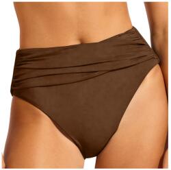 Seafolly Дамско бикини долнище Seafolly Women's Collective High Waist Wrap Front Pant Bikini bottom - Dark Chocolate - размер 34 (EU) (150-2110-0712)