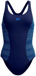 Speedo Дамски бански костюм Speedo Women's Placement Muscleback Swimsuit - Peacoat / Angelic Blue - размер 42 (EU) (150-5720-0416)