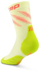CEP Дамски чорапи за бягане CEP Women's Run Edt. Elliptic Socks Mid Cut Running socks - Lime / Neon Coral - размер II (207-1149-0311)
