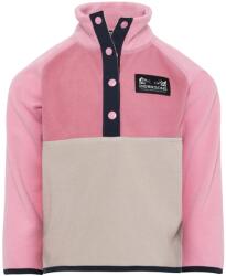 Didriksons Детски поларен пуловер Didriksons Kid's Monte Half Buttoned 5 Fleece jumper - Heather Pink - размер 110 (704-5794-0214)