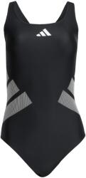 Adidas Дамски бански костюм adidas Women's 3 Bar Logo C-Back Suit Swimsuit - Black / White - размер 42 (EU) (150-6696-0115)