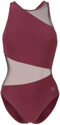 arena Дамски бански костюм Arena Women's Mesh Angle Swimsuit Vent Back B Swimsuit - Bordeaux - размер 46 (EU) (150-5760-0317)