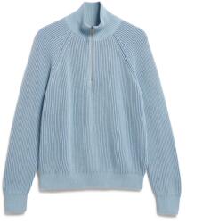 ARMEDANGELS Дамски пуловер ARMEDANGELS Women's Troyer Vanisé Knit Sweater Jumper - Blue Glow / Dark Blue Glow - размер XL (117-3695-0115)