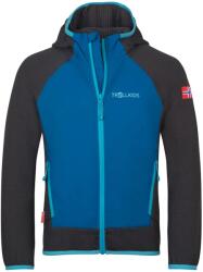 TROLLKIDS Детско поларено яке Trollkids Kid's Seiland Jacket Fleece jacket - Alpine Blue / Black / Pool Blue - размер 110 (EU) (703-5393-0114)