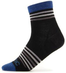 Stoic Детски спортни чорапи Stoic Kid's Merino Everyday Quarter Socks Striped Sports socks - Black / Blue Jeans Multi Striped - размер 31-34 (EU) (207-0488-0112)