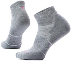 Smartwool Дамски чорапи за бягане Smartwool Women's Run Targeted Cushion Ankle Running socks - Light Grey / White - размер 42-45 (EU) (201-4490-0613)