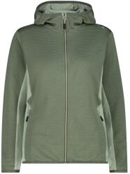 CMP Дамско поларено яке CMP Women's Striped Jacquard Jacket Fix Hood Fleece jacket - Avocado Melange - размер 48 (EU) (105-7198-0118)