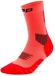 CEP Дамски чорапи за бягане CEP Women's Run Socks Mid Cut 5.0 Running socks - Neon Coral - размер II (201-9133-1011)