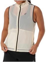 Asics Дамски елек за бягане Asics Women's Metarun Packable Gilet Running vest - Cream (129-0115-0113)
